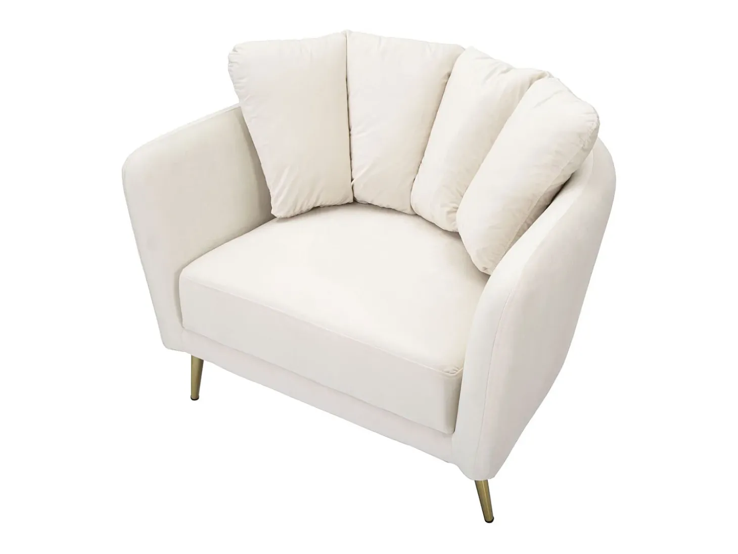 Cadeira de Braços VKH324, Bege, 88x77x74 cm, Kendra Home