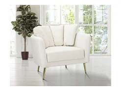 Cadeira de Braços VKH324, Bege, 88x77x74 cm, Kendra Home
