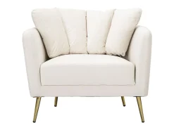 Cadeira de Braços VKH324, Bege, 88x77x74 cm, Kendra Home
