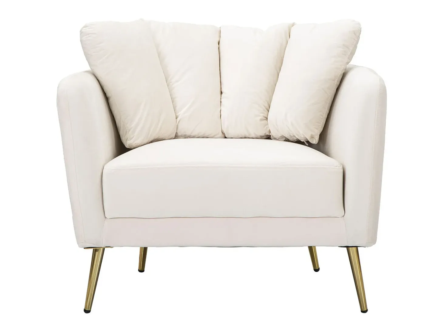 Cadeira de Braços VKH324, Bege, 88x77x74 cm, Kendra Home