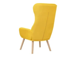 Cadeira de descanso tecido amarelo mostarda PT750334