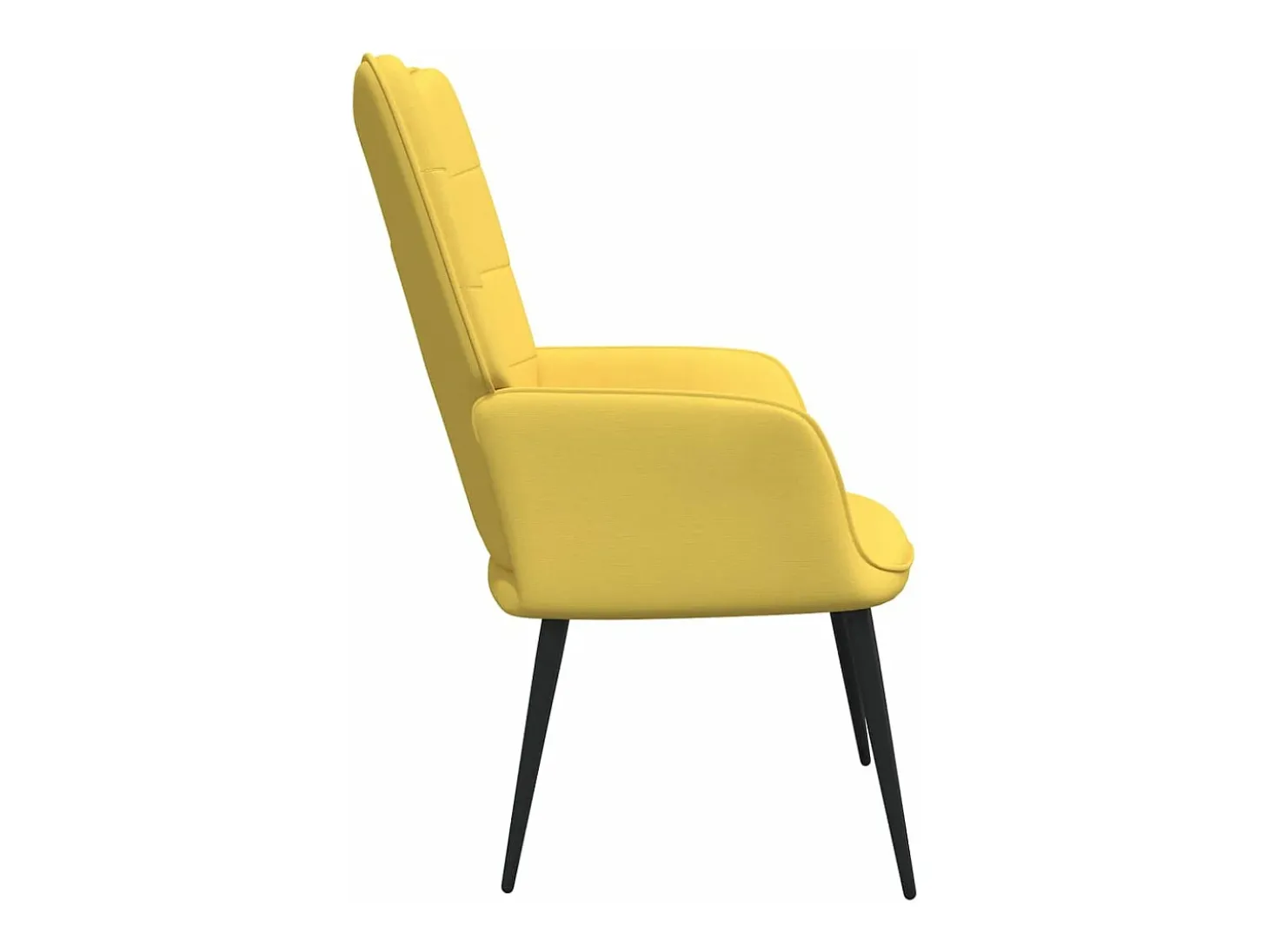 Cadeira de descanso tecido amarelo mostarda PT318599