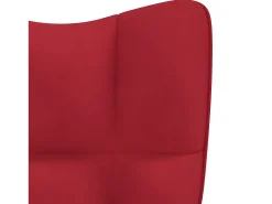 Cadeira de descanso veludo vermelho tinto PT620280