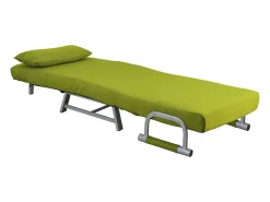 Cadeira de dormir VCM | Tecido de poliéster | Dimensões aprox. aprox. A. 95 x L. 64 x P. 78 cm | Poltrona com função de dormir | Cadeira de dormir - Kolino (Verde)