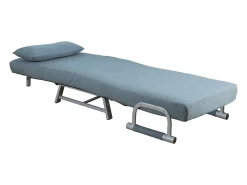 Cadeira de dormir VCM | Tecido de poliéster | Dimensões aprox. aprox. A. 95 x L. 64 x P. 78 cm | Poltrona com função de dormir | Cadeira de dormir - Kolino (Azul)