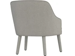Cadeira decorativa em linho cinzento claro