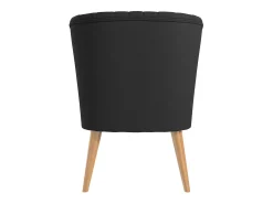 Cadeira decorativa estofada em linho cinzento