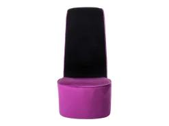 Cadeira estilo sapato de salto alto veludo roxo PT532133