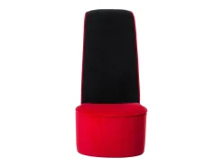 Cadeira estilo sapato de salto alto veludo vermelho SHL538473
