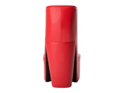 Cadeira estilo sapato de salto alto couro artificial vermelho