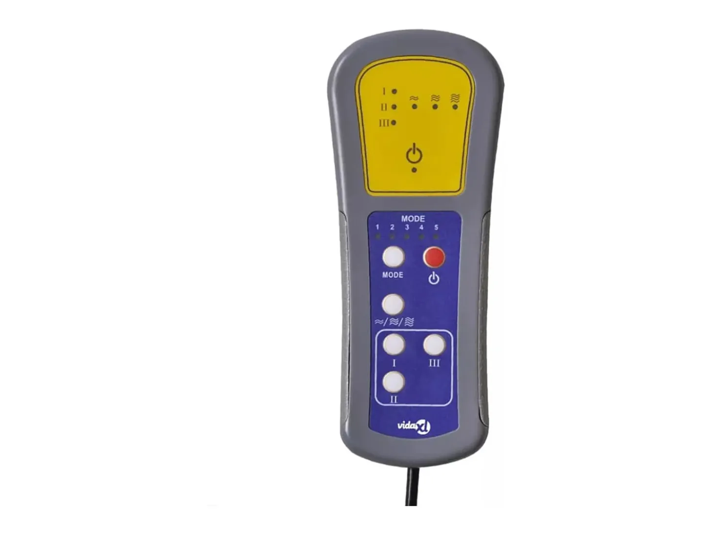 Cadeira massagens reclin. com apoio pés tecido cinza-acastanhado SHL512810