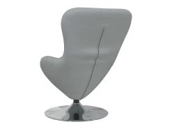 Cadeira ovo Cinzento-claro 63 x 73 x 90 cm tecido