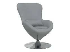 Cadeira ovo Cinzento-claro 63 x 73 x 90 cm tecido