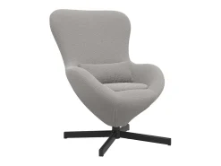 Cadeira ovo Cinzento-claro 63 x 73 x 90 cm tecido