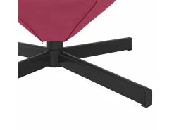 Cadeira ovo Vinho Vermelho 63 x 73 x 90 cm Veludo