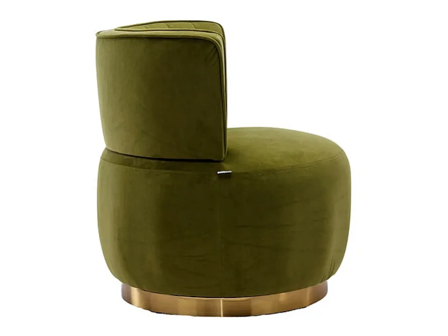 Cadeira Redonda Blataforma em Tecido de Loop Green Green - Backrest ergonômico - MAX 150KG - 62,5X62X69.5CM