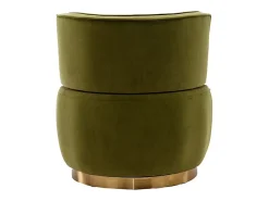 Cadeira Redonda Blataforma em Tecido de Loop Green Green - Backrest ergonômico - MAX 150KG - 62,5X62X69.5CM