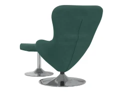 Cadeira Relax | Cadeira com Puff Verde-escuro 63x73x90 cm Veludo SHL228903