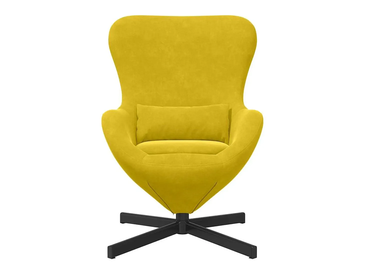 Cadeira Relax | Cadeira ovo Amarelo 63x73x90 cm Veludo SHL946902
