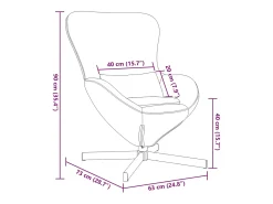 Cadeira Relax | Cadeira ovo Amarelo 63x73x90 cm Veludo SHL946902