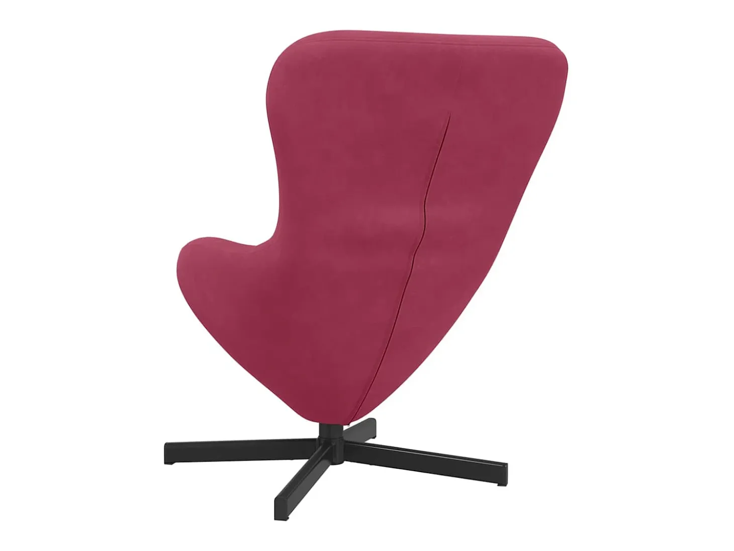Cadeira Relax | Cadeira ovo vermelho tinto 63x73x90 cm Veludo SHL948976