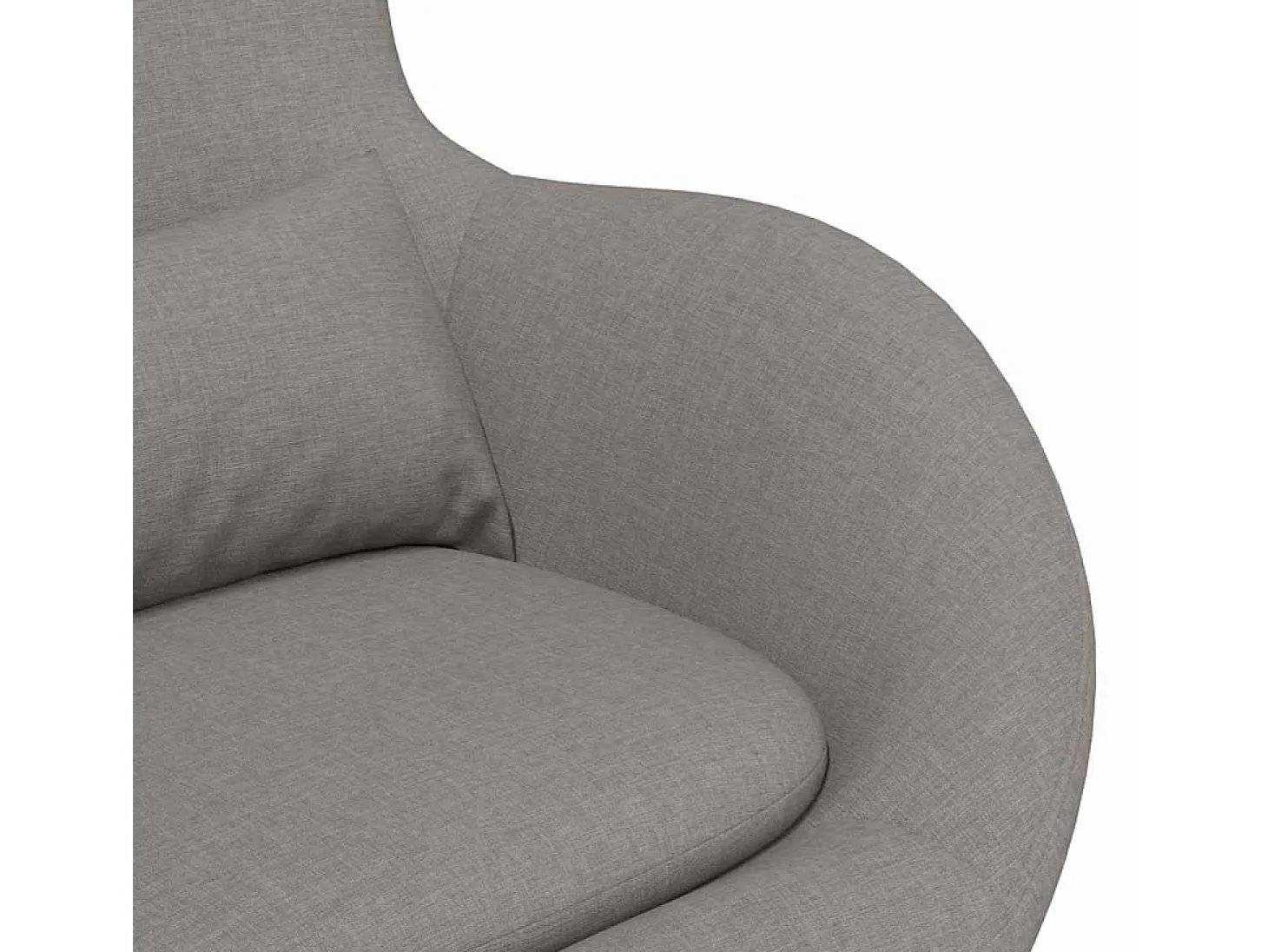 Cadeira Relax | Cadeira ovo Cinzento-acastanhado 63x73x90 cm tecido SHL420613