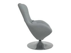Cadeira Relax | Cadeira ovo Cinzento-claro 63x73x90 cm tecido SHL651963