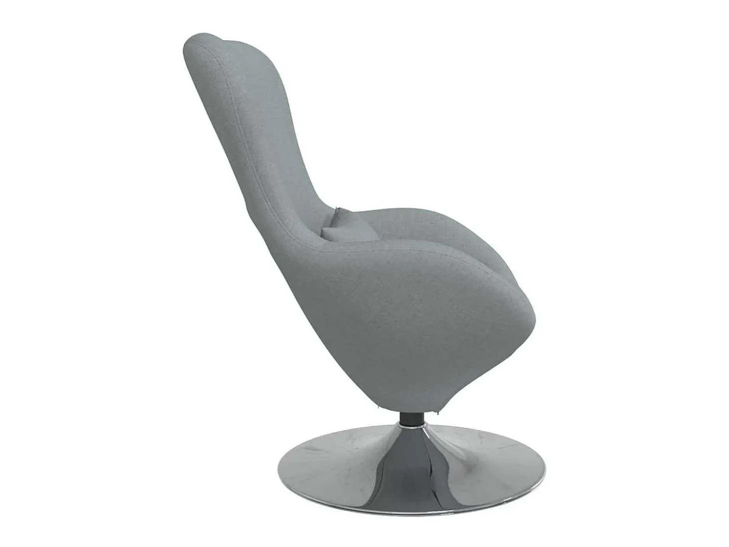 Cadeira Relax | Cadeira ovo Cinzento-claro 63x73x90 cm tecido SHL651963