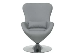 Cadeira Relax | Cadeira ovo Cinzento-claro 63x73x90 cm tecido SHL651963