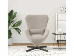 Cadeira Relax | Cadeira ovo Cinzento-claro 63x73x90 cm SHL342391