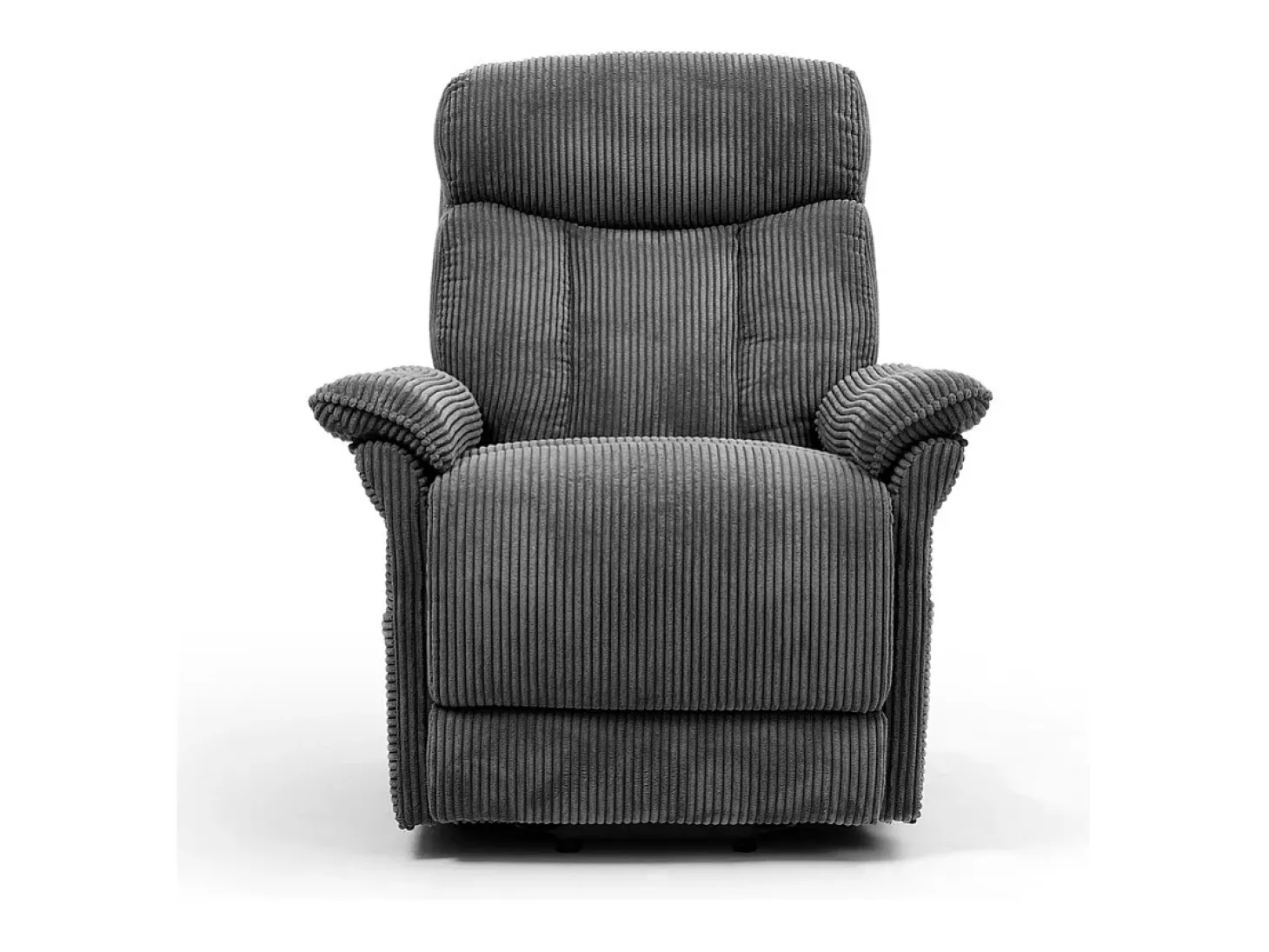 Cadeira relax de veludo cotelê com elevador elétrico, controle remoto, bolso lateral, regulável 90°-160°, Carga máxima de 150 kg, Cinza