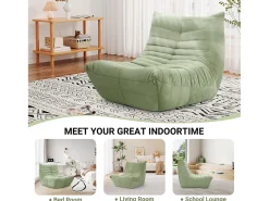 Cadeira Strazy na Caterpillar Green - assento profundo 62cm - 80x85x84cm