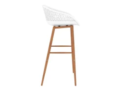 Cadeiras de bar 2 pcs branco