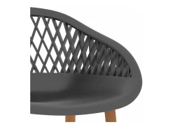 Cadeiras de bar 2 pcs cinzento