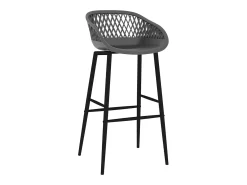 Cadeiras de bar 2 pcs cinzento