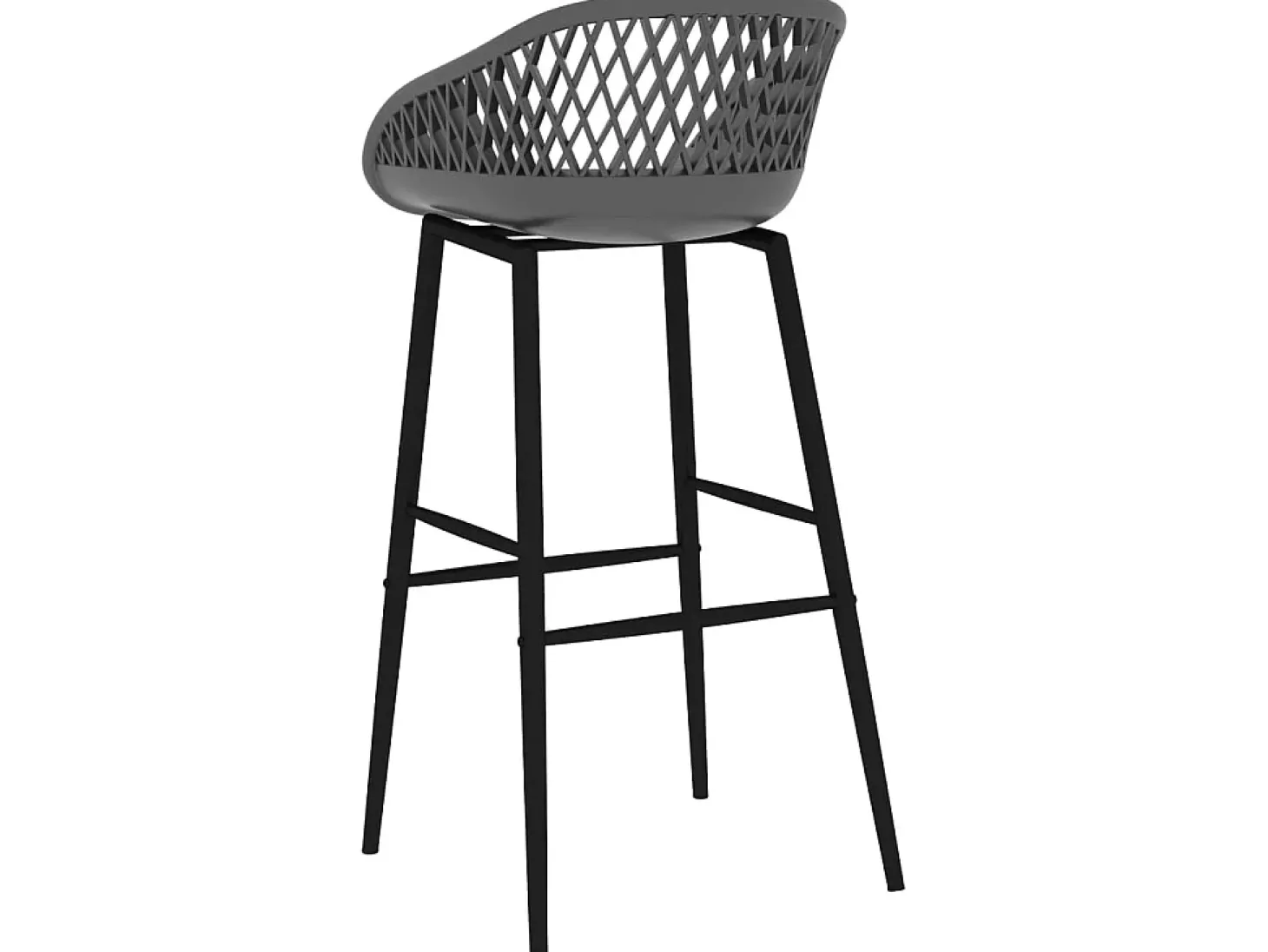 Cadeiras de bar 4 pcs cinzento PT661451