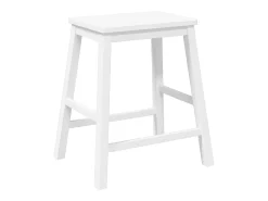 Cadeiras de bar 2 pcs madeira de seringueira maciça branco