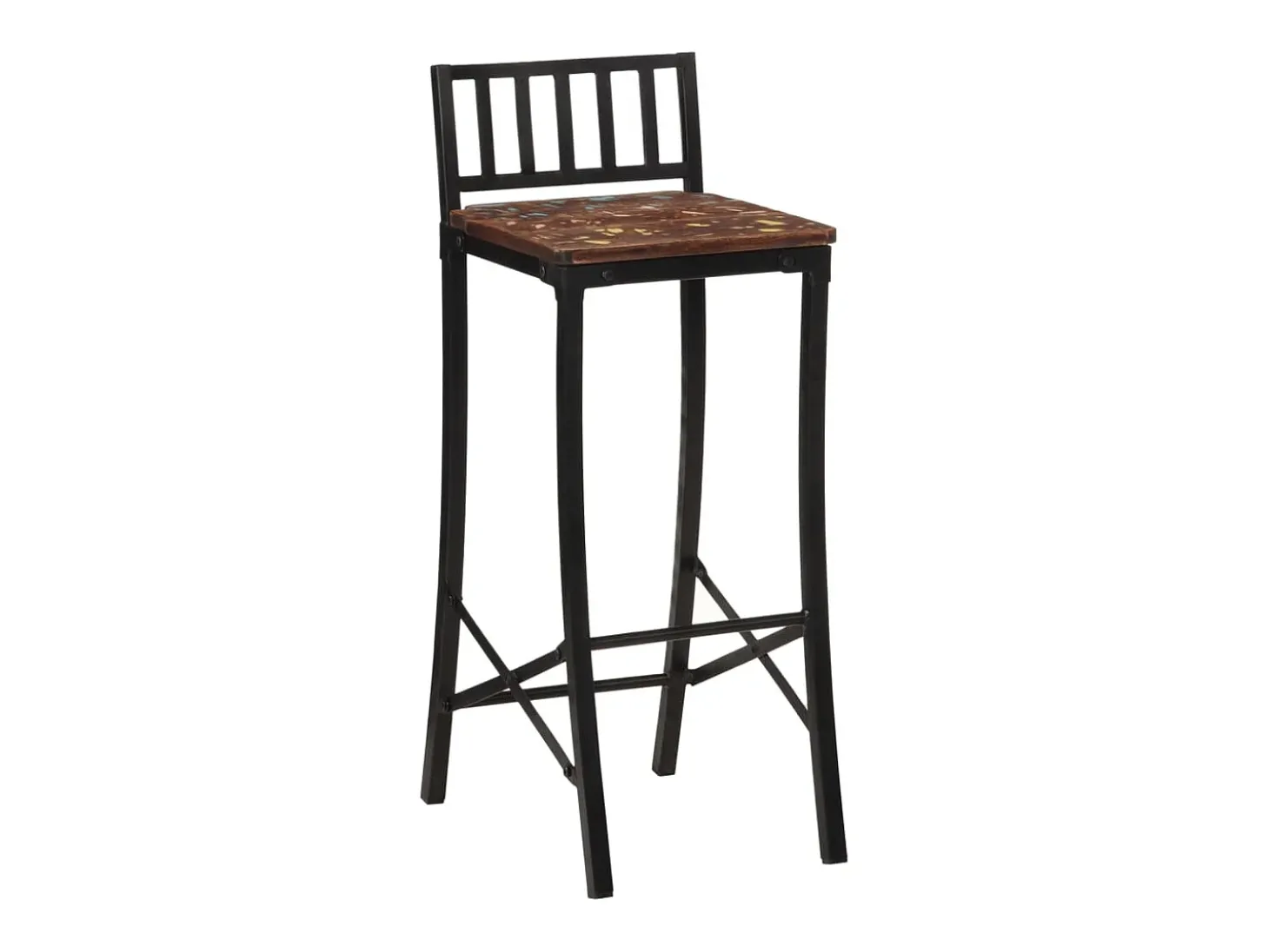 Cadeiras de bar 4 pcs madeira recuperada maciça PT818770