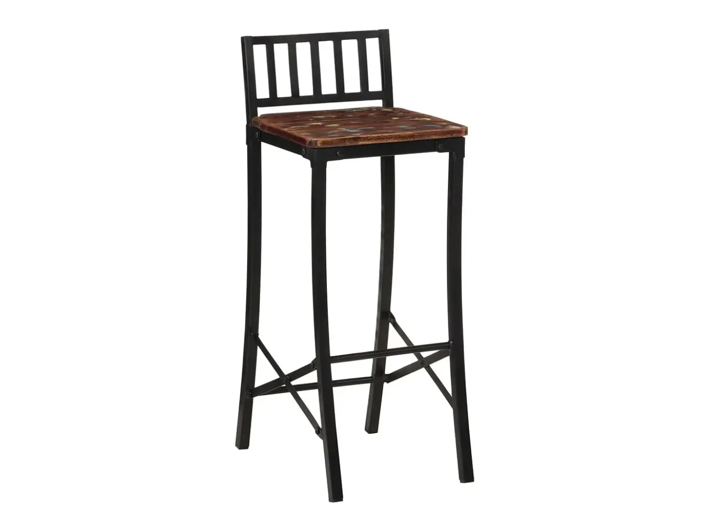 Cadeiras de bar 4 pcs madeira recuperada maciça PT818770