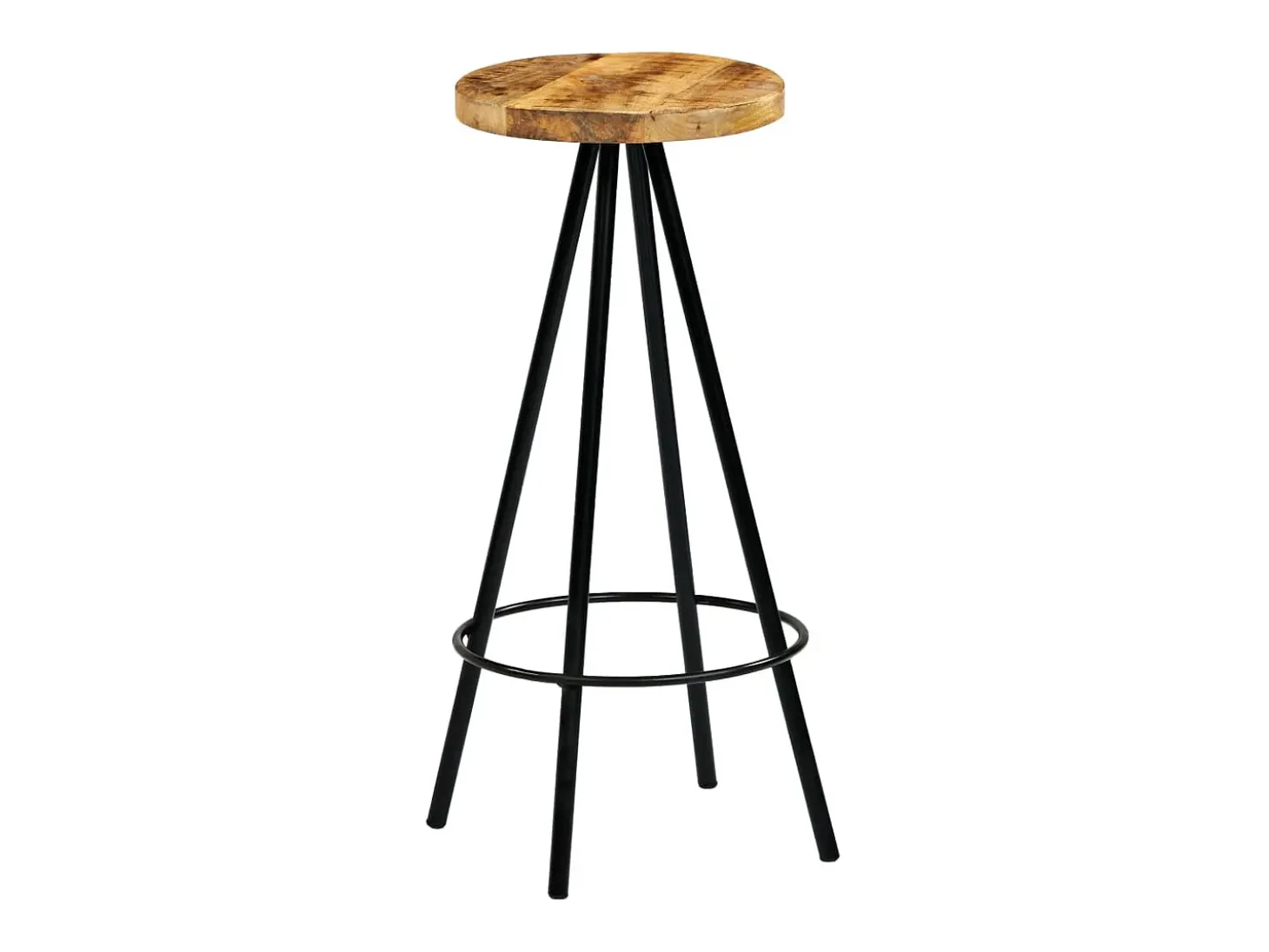 Cadeiras de bar 4 pcs madeira de mangueira maciça PT602651