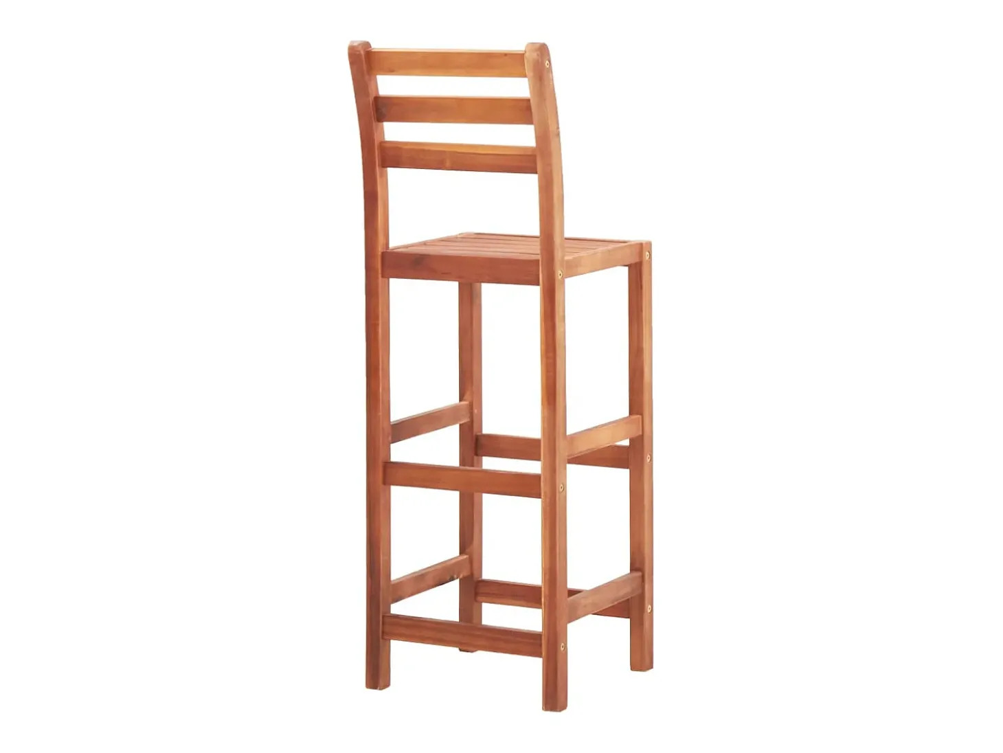 Cadeiras de bar 4 pcs madeira de acácia maciça