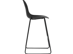 Cadeiras de bar 4 pcs plástico preto PT260201
