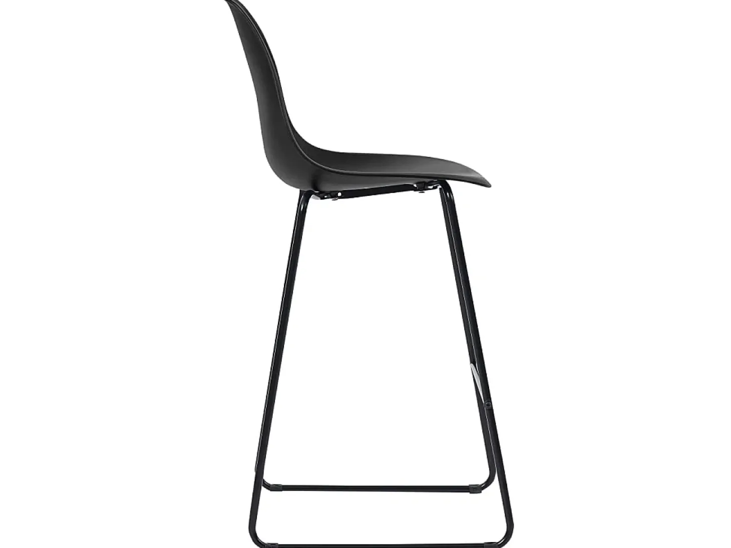Cadeiras de bar 2 pcs plástico preto PT959167