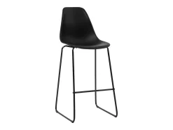 Cadeiras de bar 2 pcs plástico preto PT959167