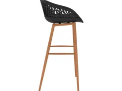 Cadeiras de bar 4 pcs preto PT315336