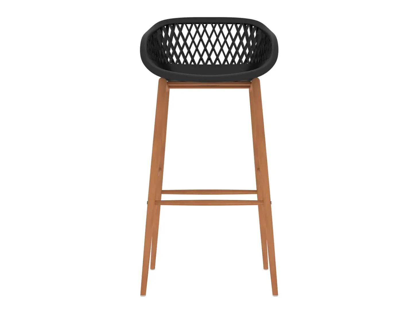 Cadeiras de bar 2 pcs preto PT188192
