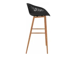 Cadeiras de bar 2 pcs preto