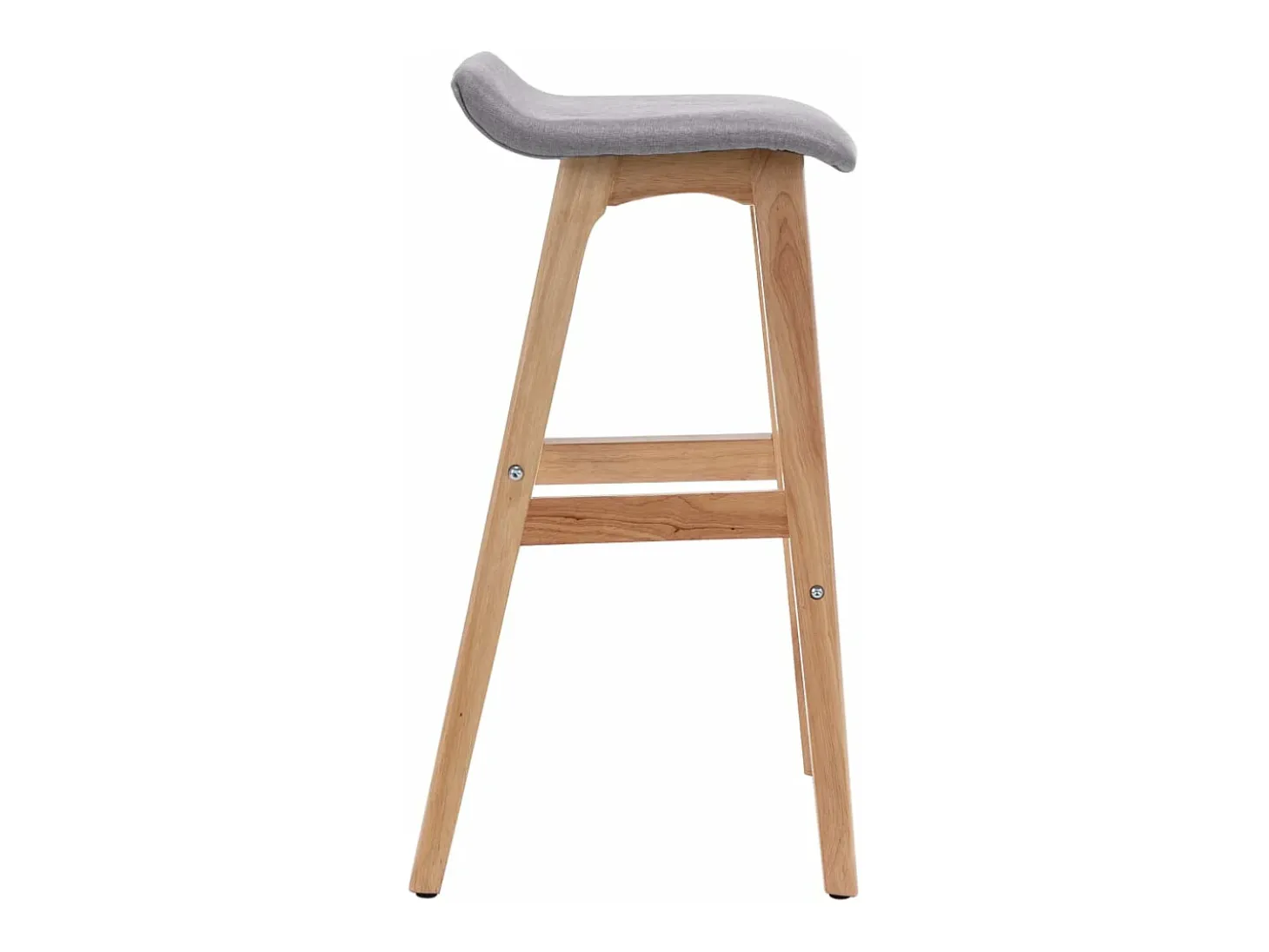 Cadeiras de bar 2 pcs tecido cinzento-claro PT752568