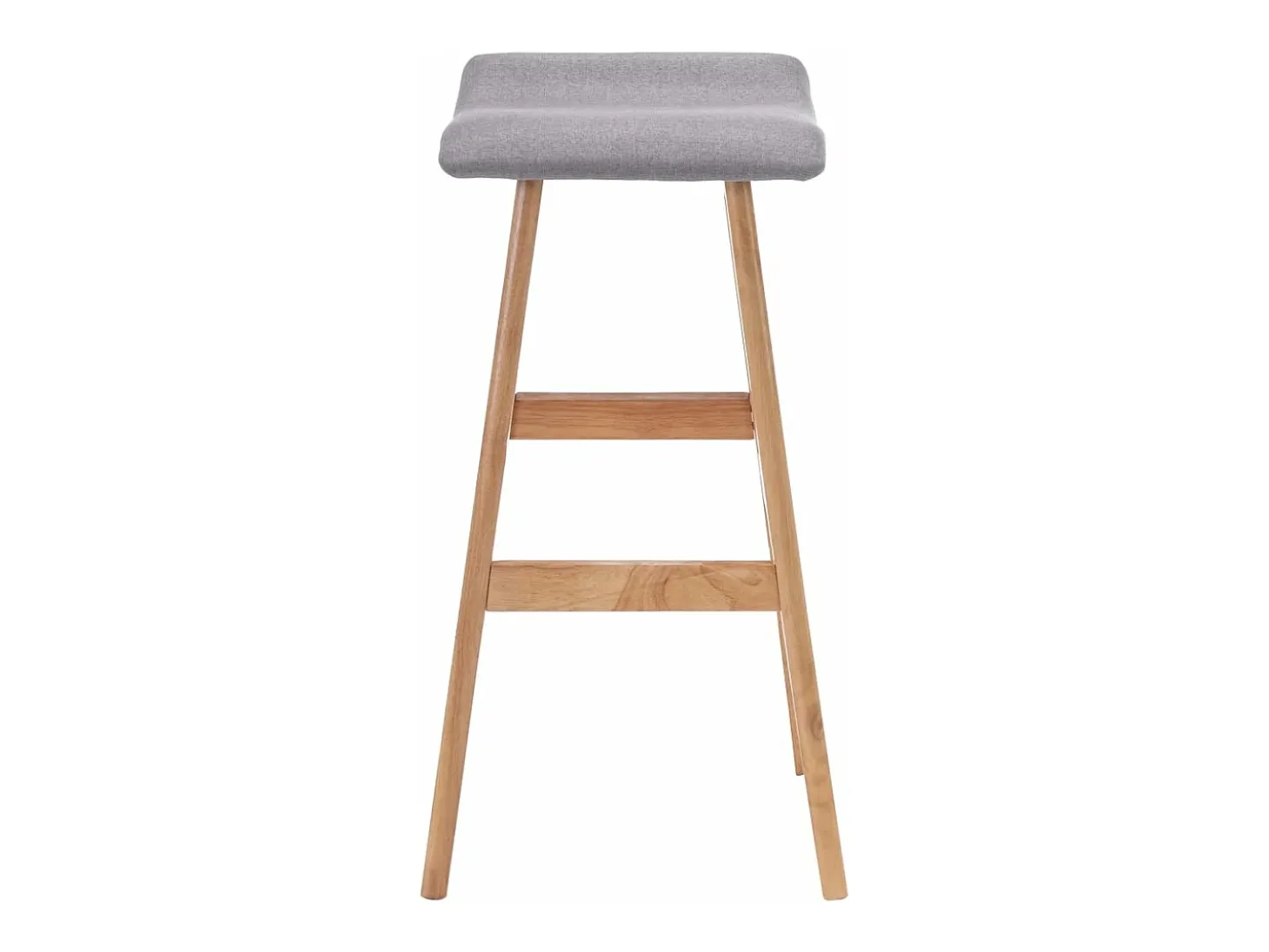 Cadeiras de bar 2 pcs tecido cinzento-claro PT752568