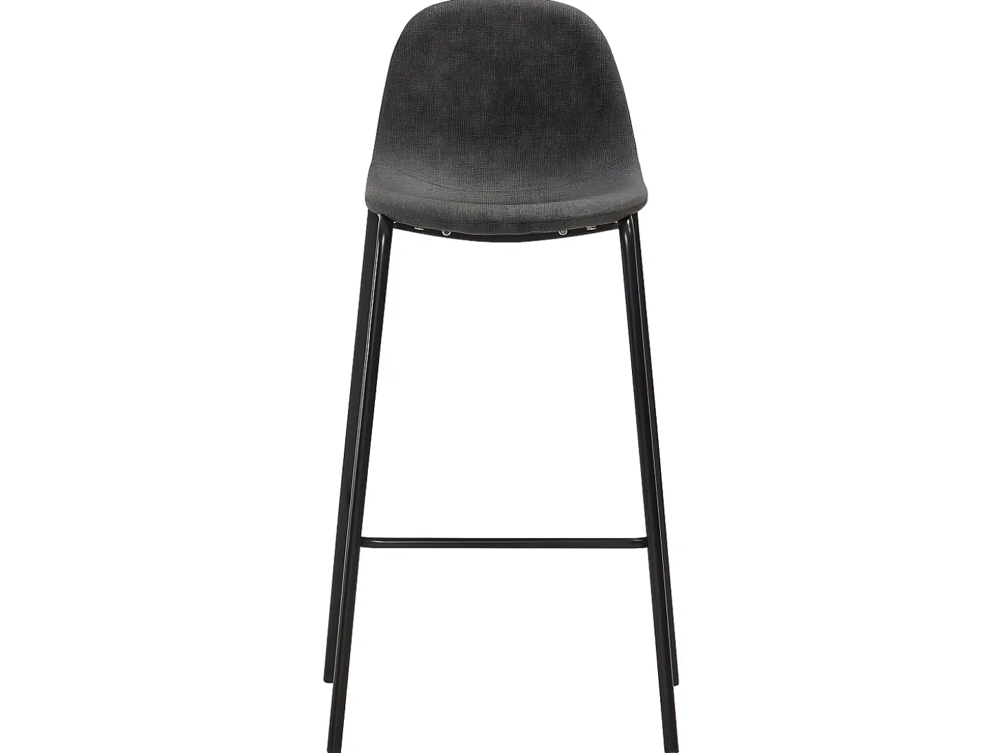 Cadeiras de bar 4 pcs tecido cinzento-escuro PT754944